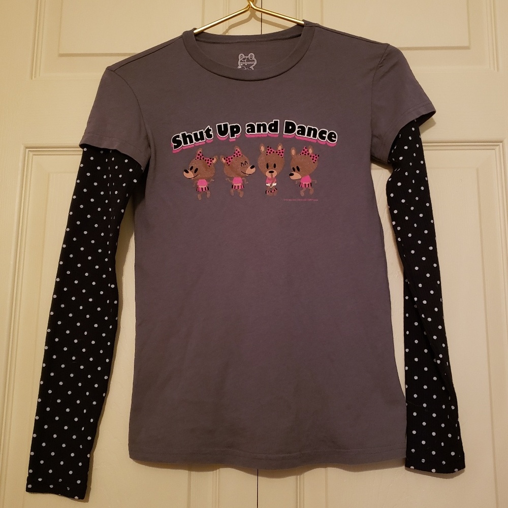 💜 Shut Up and Dance Graphic Long Sleeve Tee
